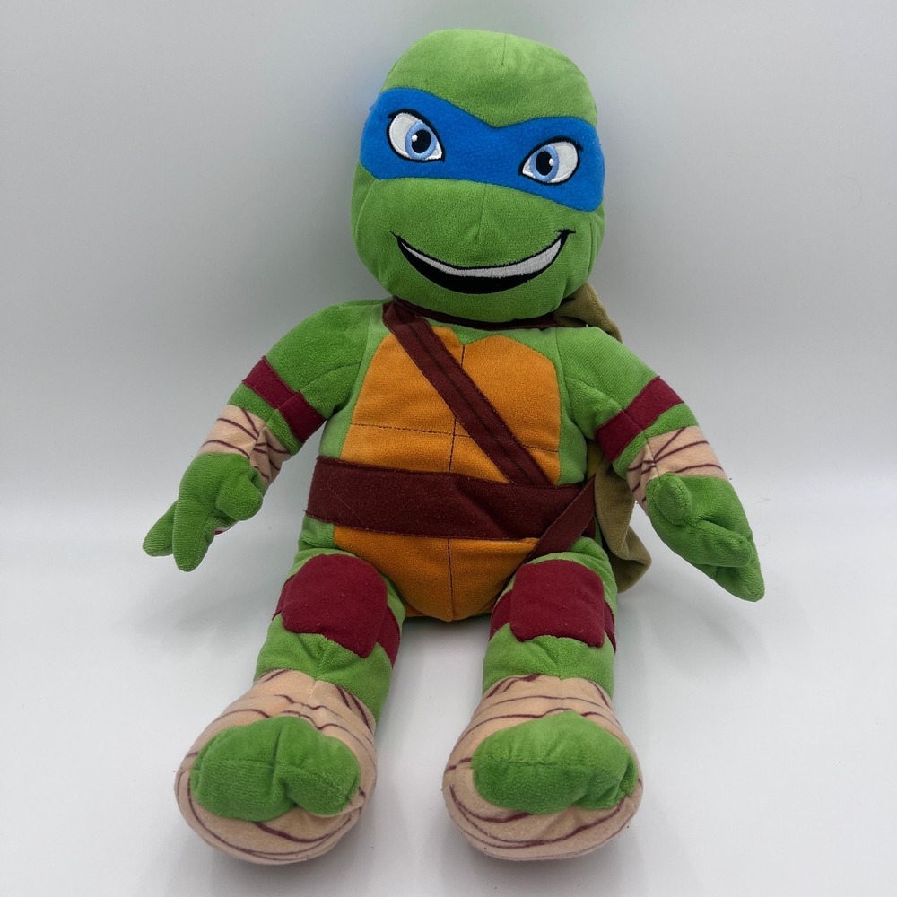 TMNT Leonardo Plush Stuffed Animal 16 Inch Blue Mask